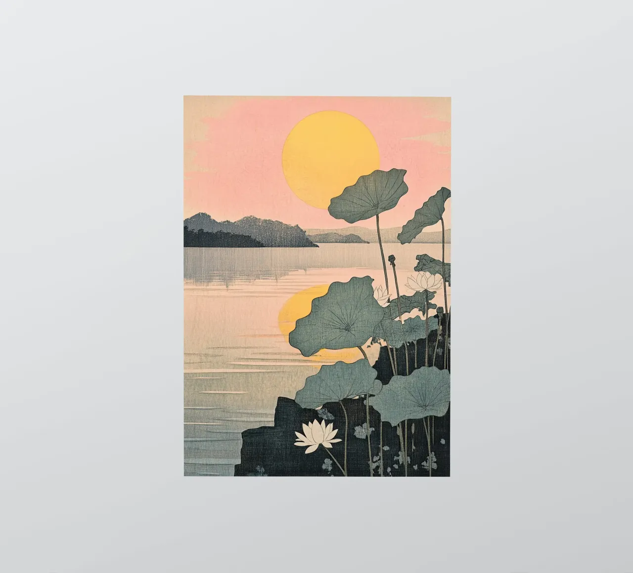 Sunset Sticker von Ukiyo Visions