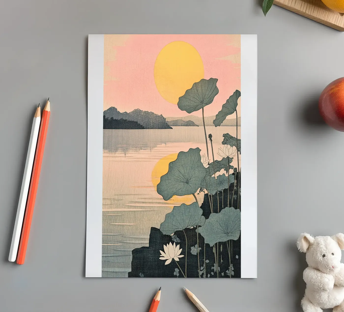 Sunset sticker sheet by Ukiyo Visions
