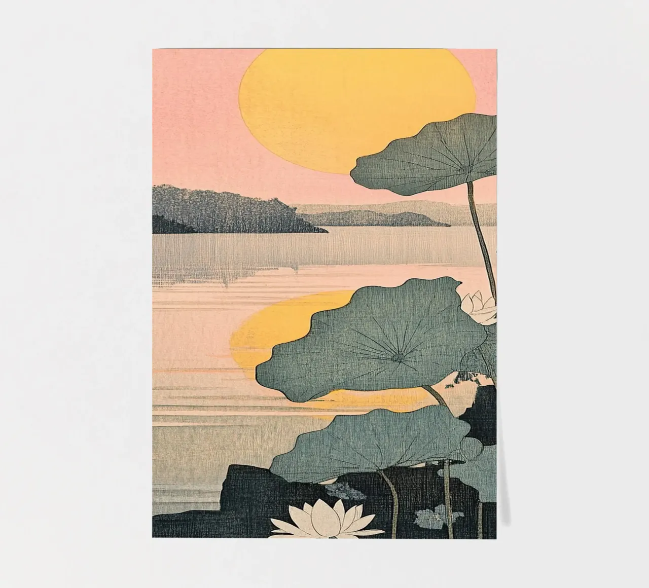 Sunset stickervel van Ukiyo Visions