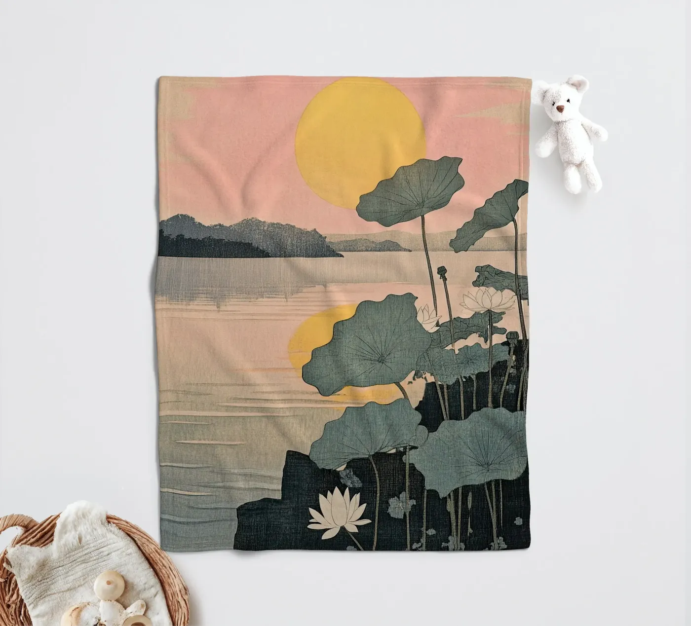 Sunset coperta in pile da Ukiyo Visions