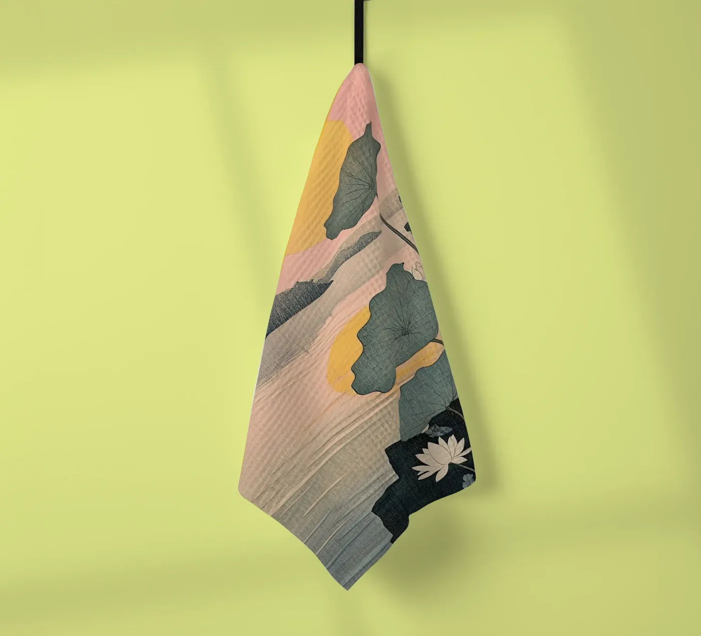 Coucher de soleil torchon de Ukiyo Visions