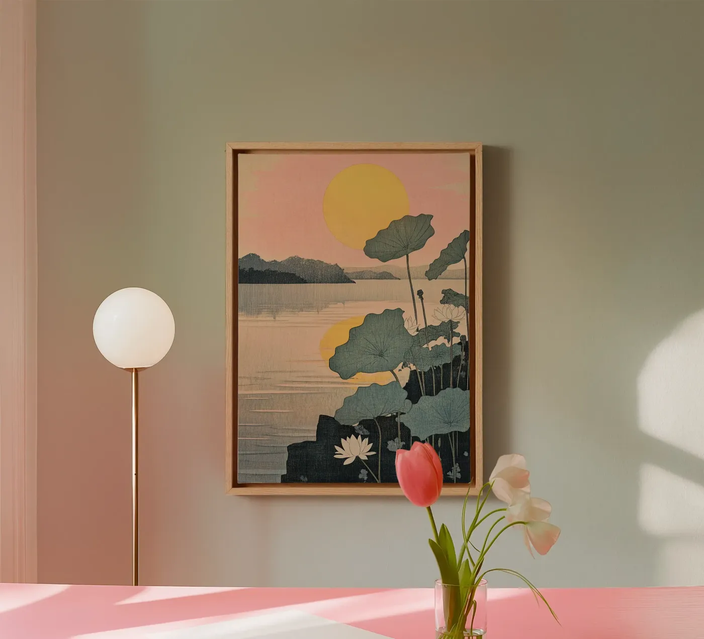 Sunset Leinwand von Ukiyo Visions