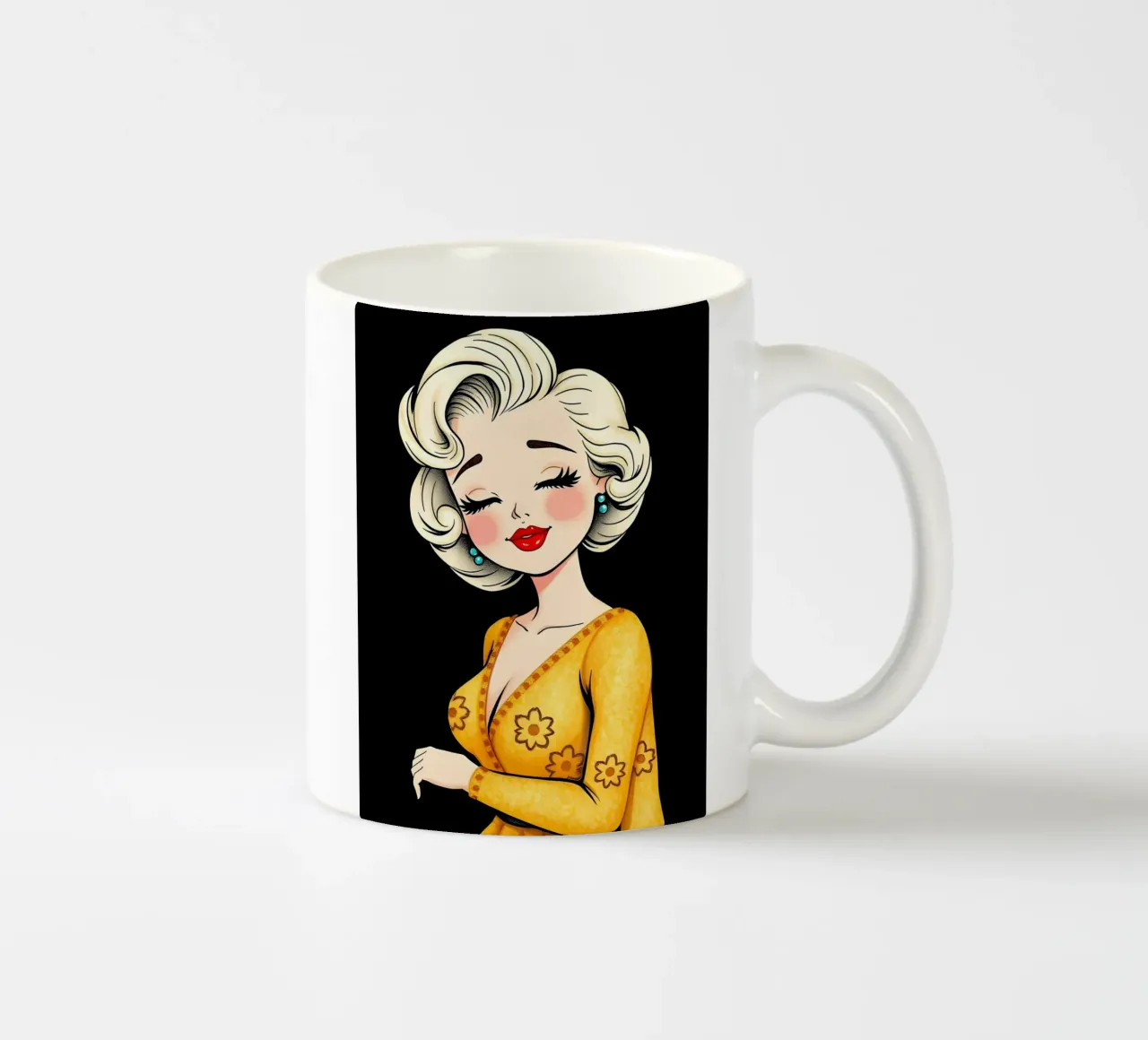 MARILYN MONROE tazza in ceramica da COLLEEN CRAFTS