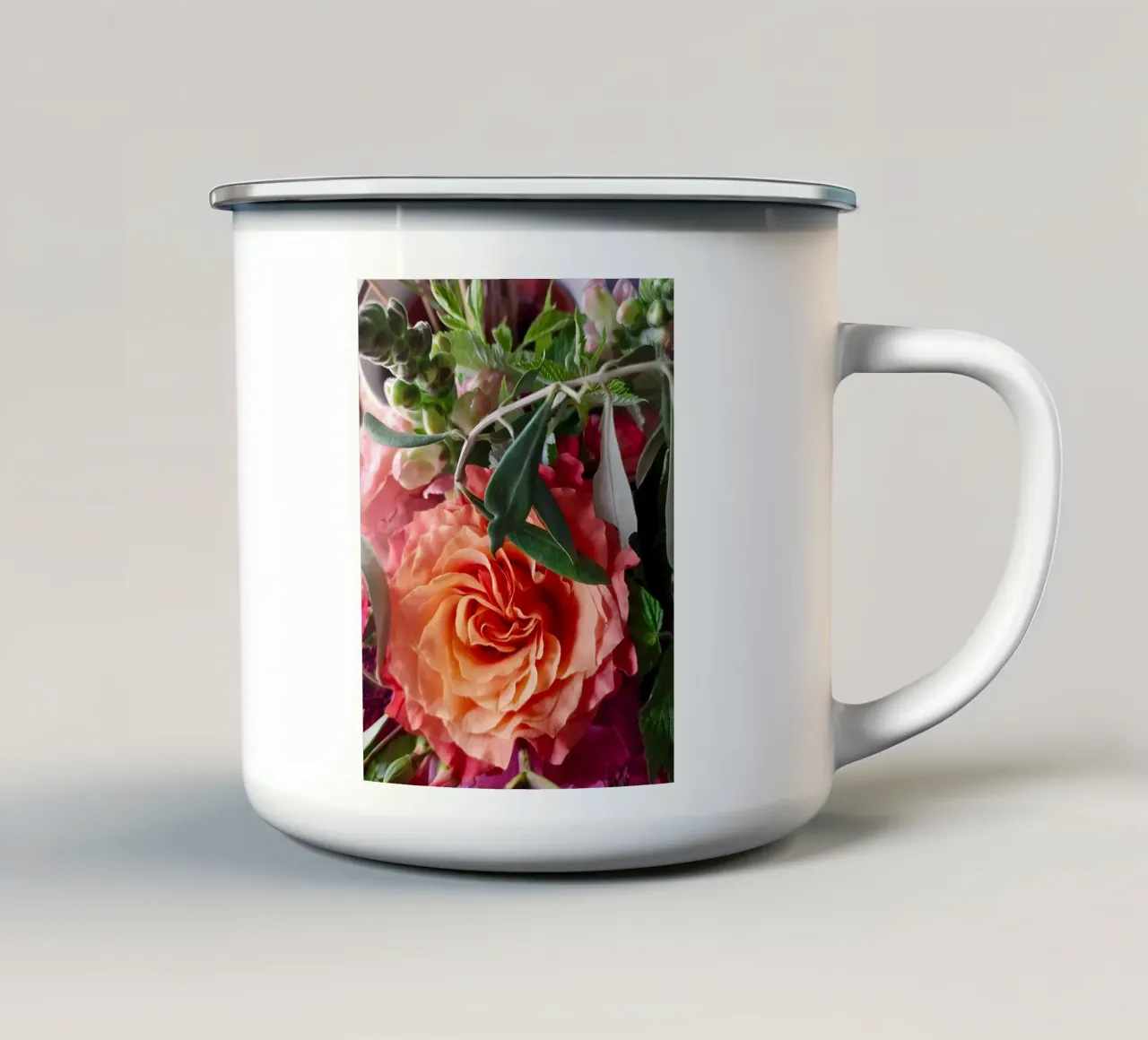 Flowers tazza in smalto da SunflowerDE
