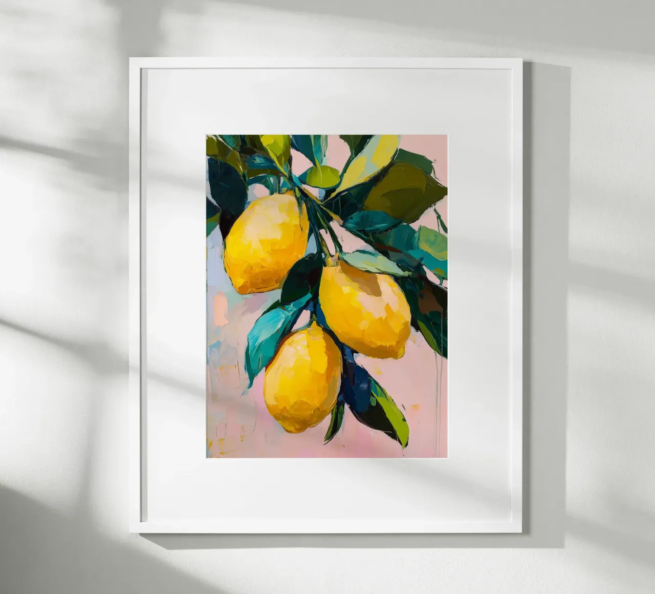 Limoni in vernice strutturata poster da Spice & Style