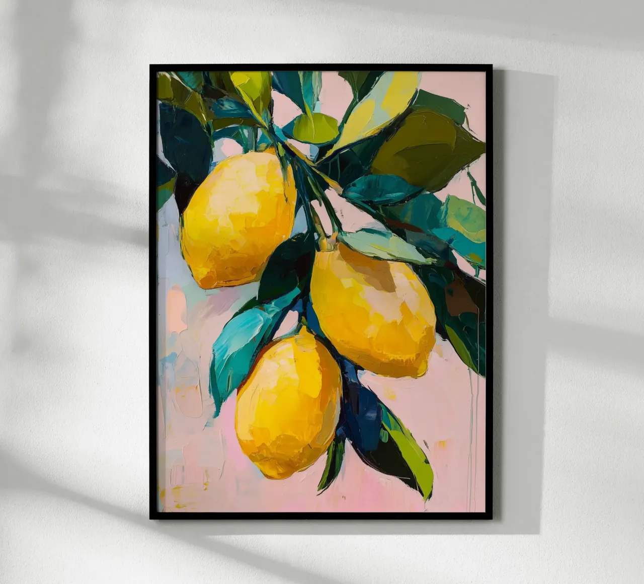 Limoni in vernice strutturata poster da Spice & Style