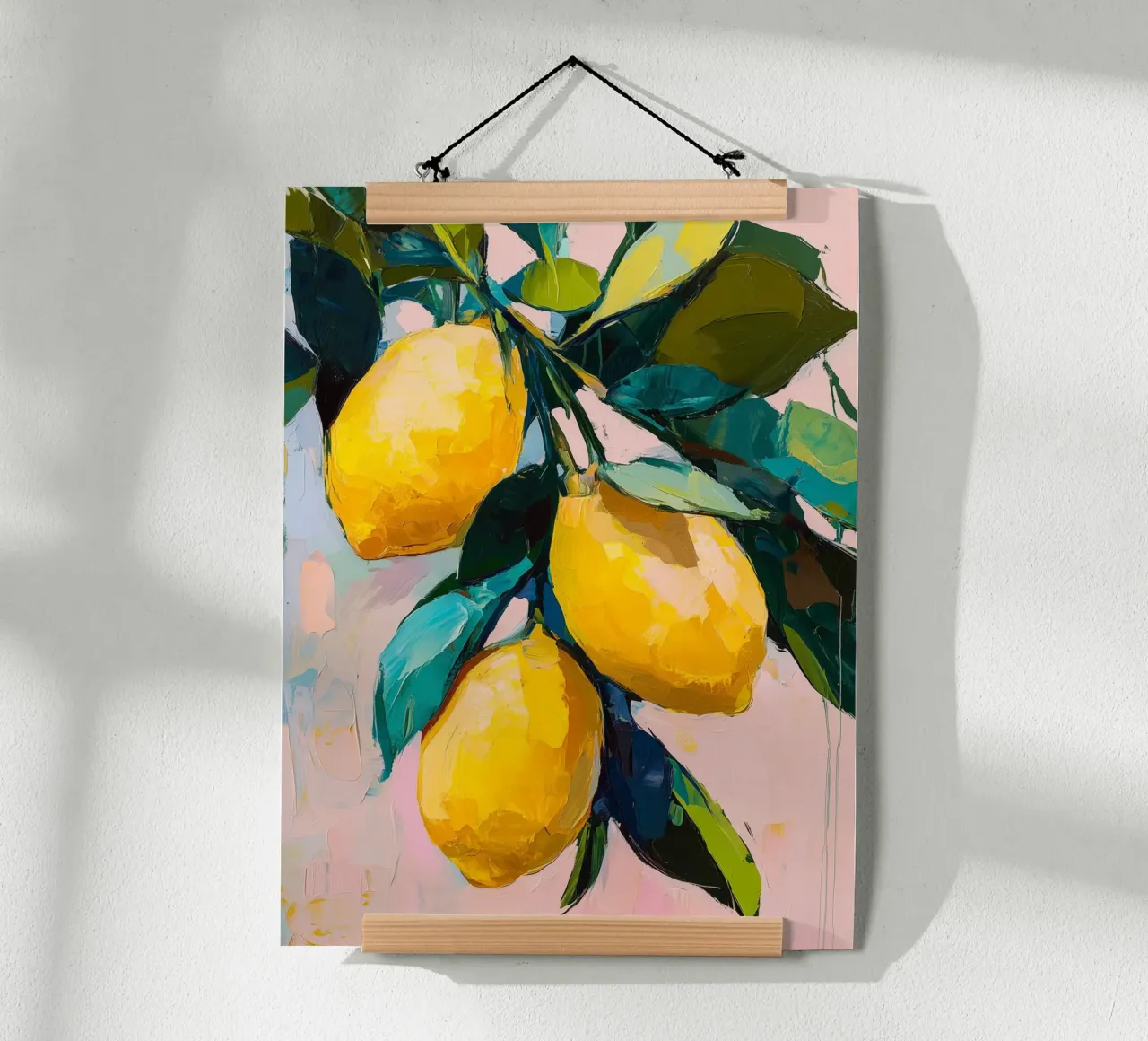 Limoni in vernice strutturata poster da Spice & Style