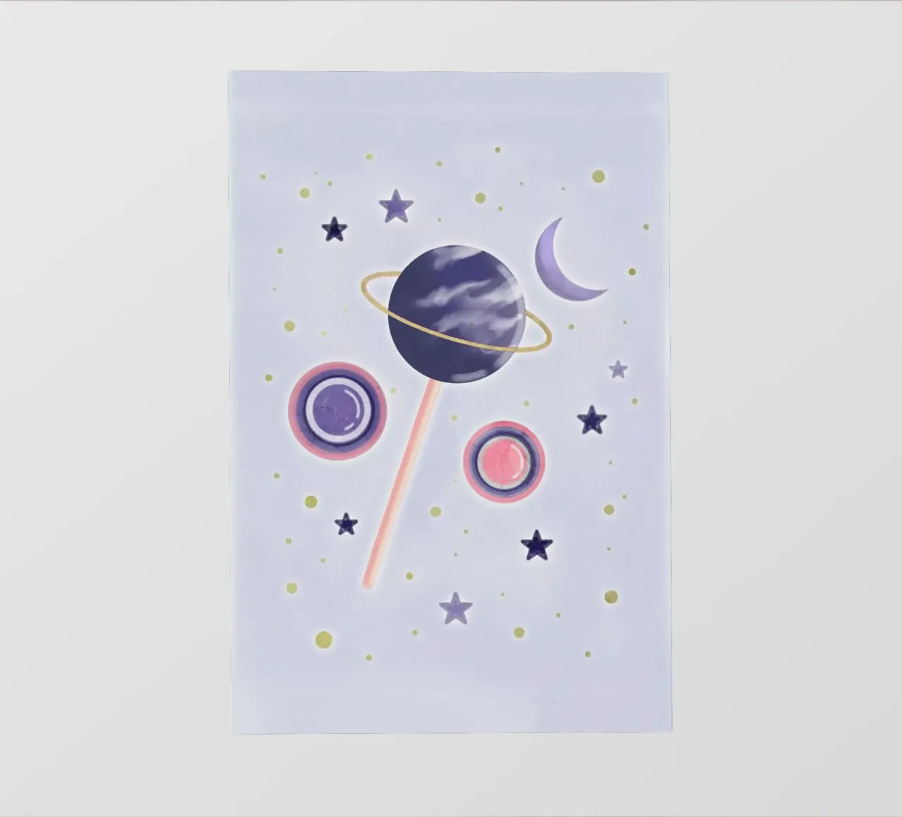 Lollipop Planet telo in pvc da cafelab