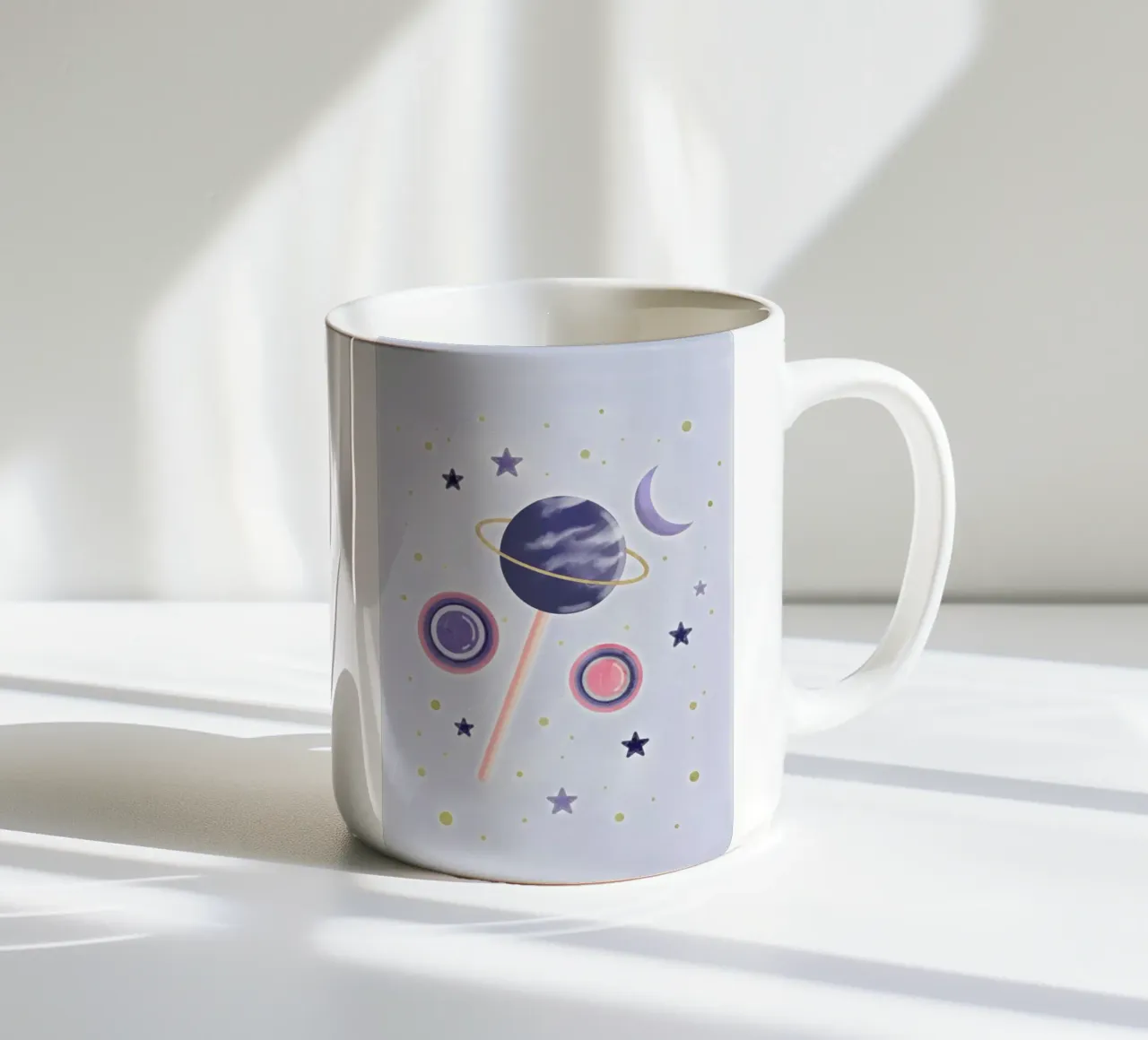 Lollipop Planet tazza in ceramica da cafelab