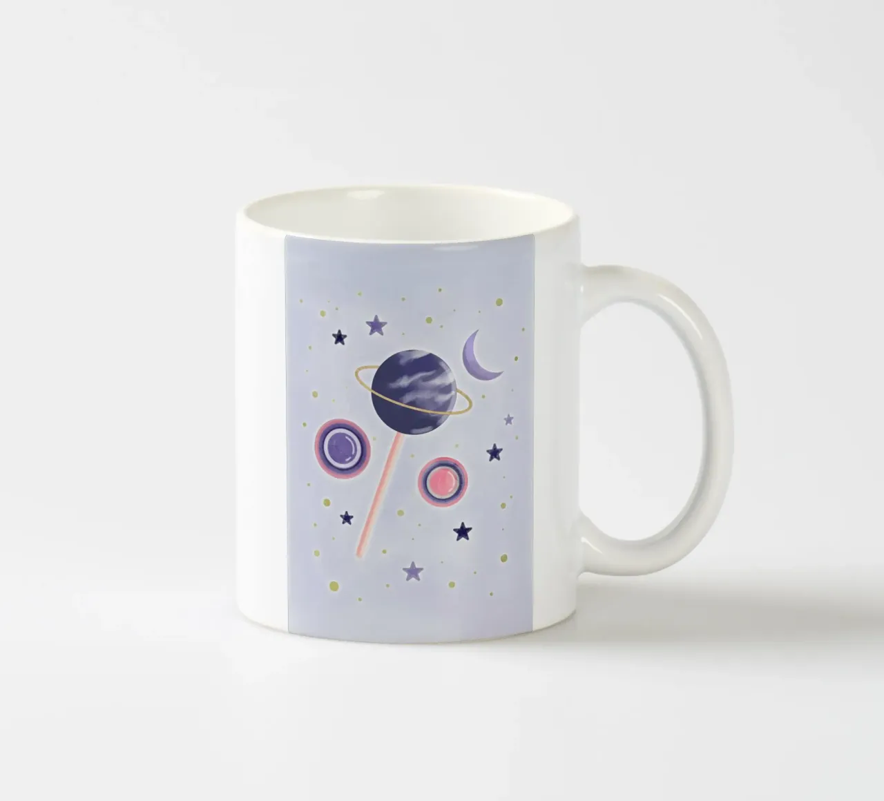 Lollipop Planet tazza in ceramica da cafelab