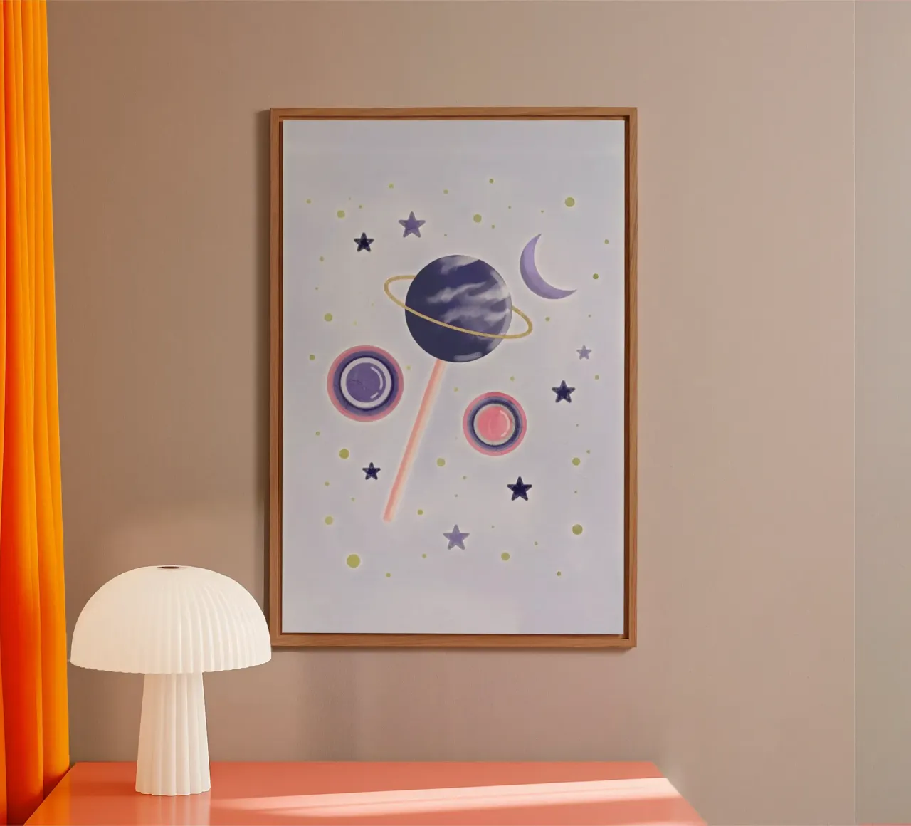 Lollipop Planet alluminio dibond da cafelab
