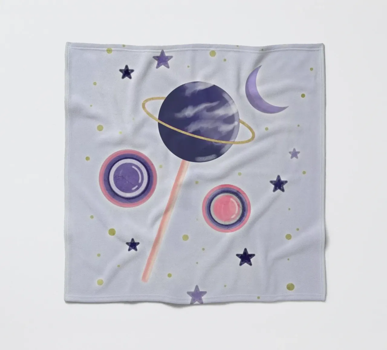 Lollipop Planet coperta in pile da cafelab