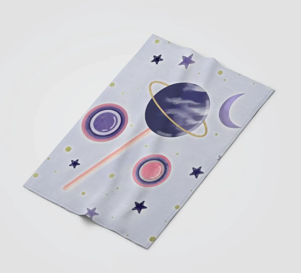 Lollipop Planet coperta in pile da cafelab
