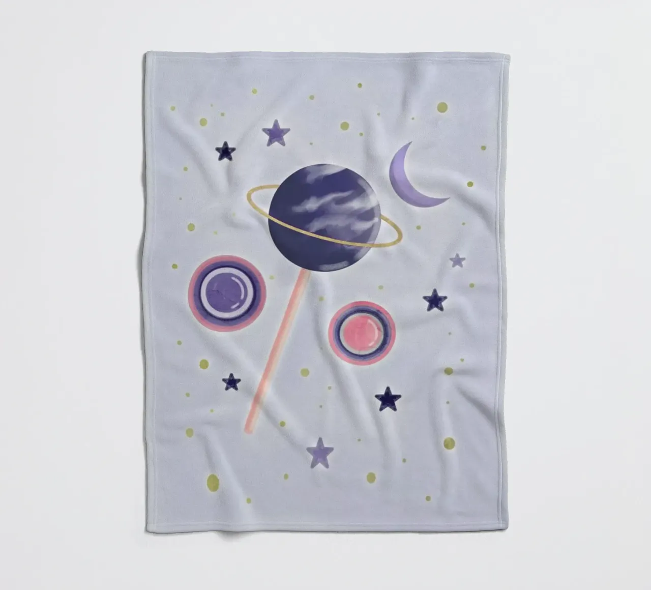 Lollipop Planet coperta in pile da cafelab