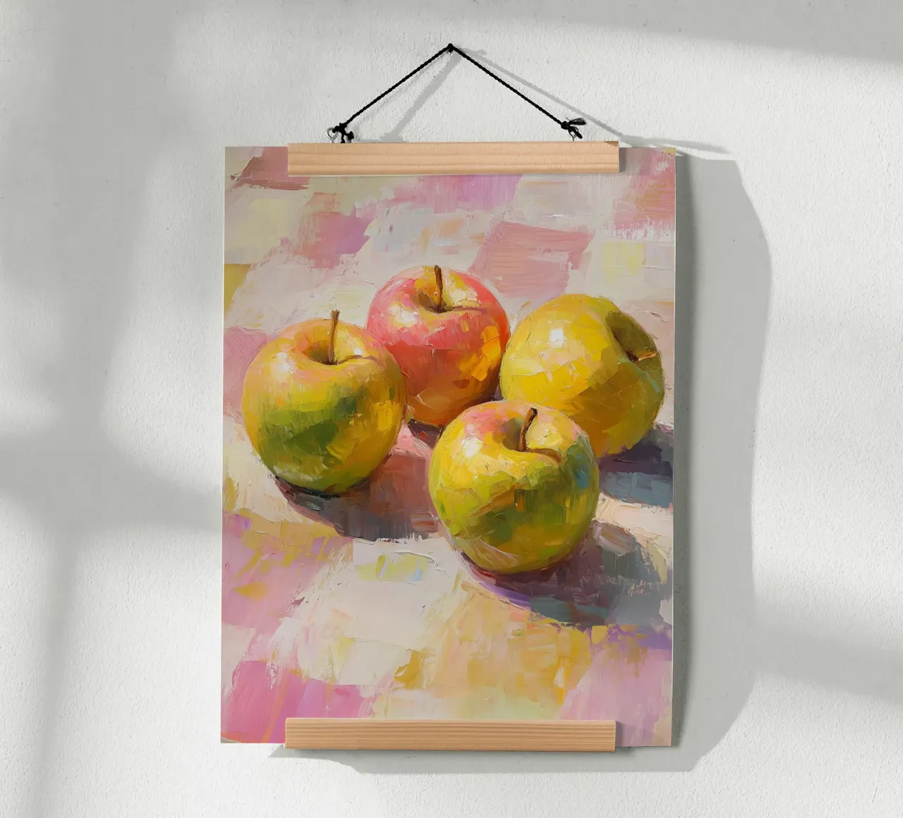 Appels in structuurverf hahnemühle van Spice & Style