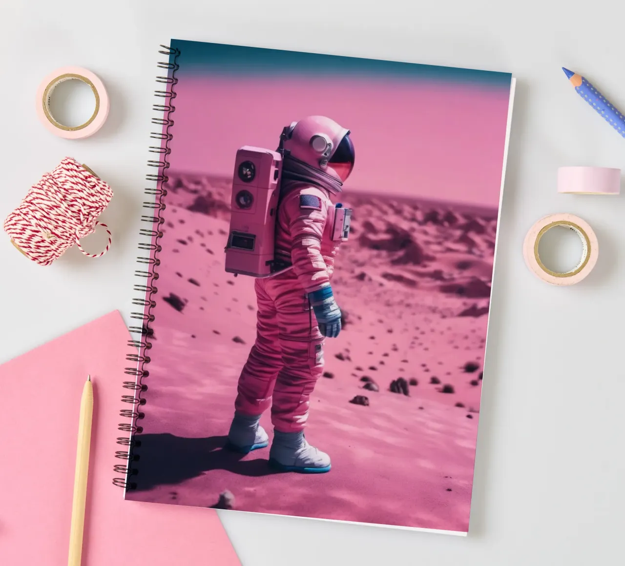 Alone Part 2 spiral notebook by Flo Klein