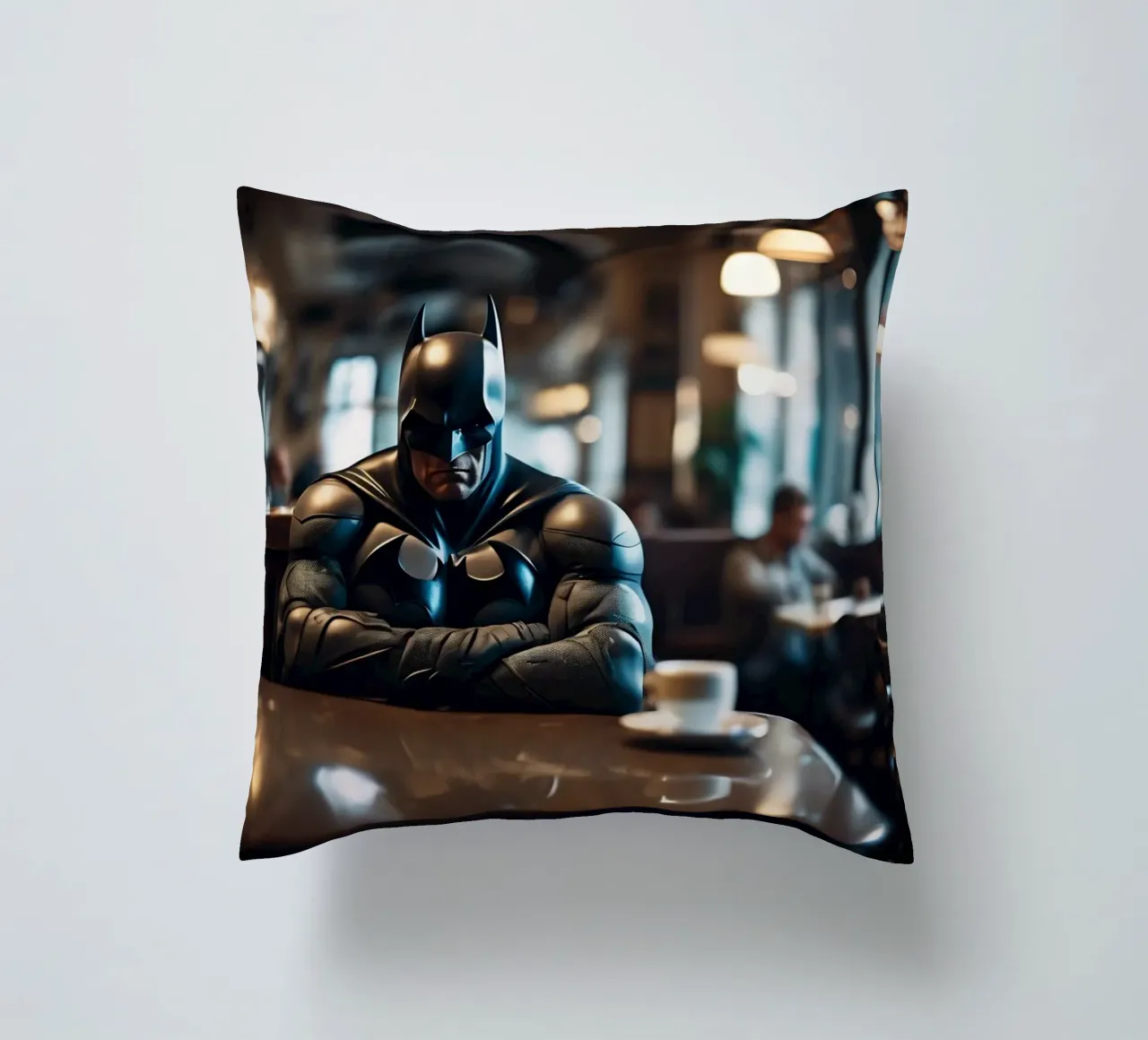 Grumpy Batman cuscino da Flo Klein