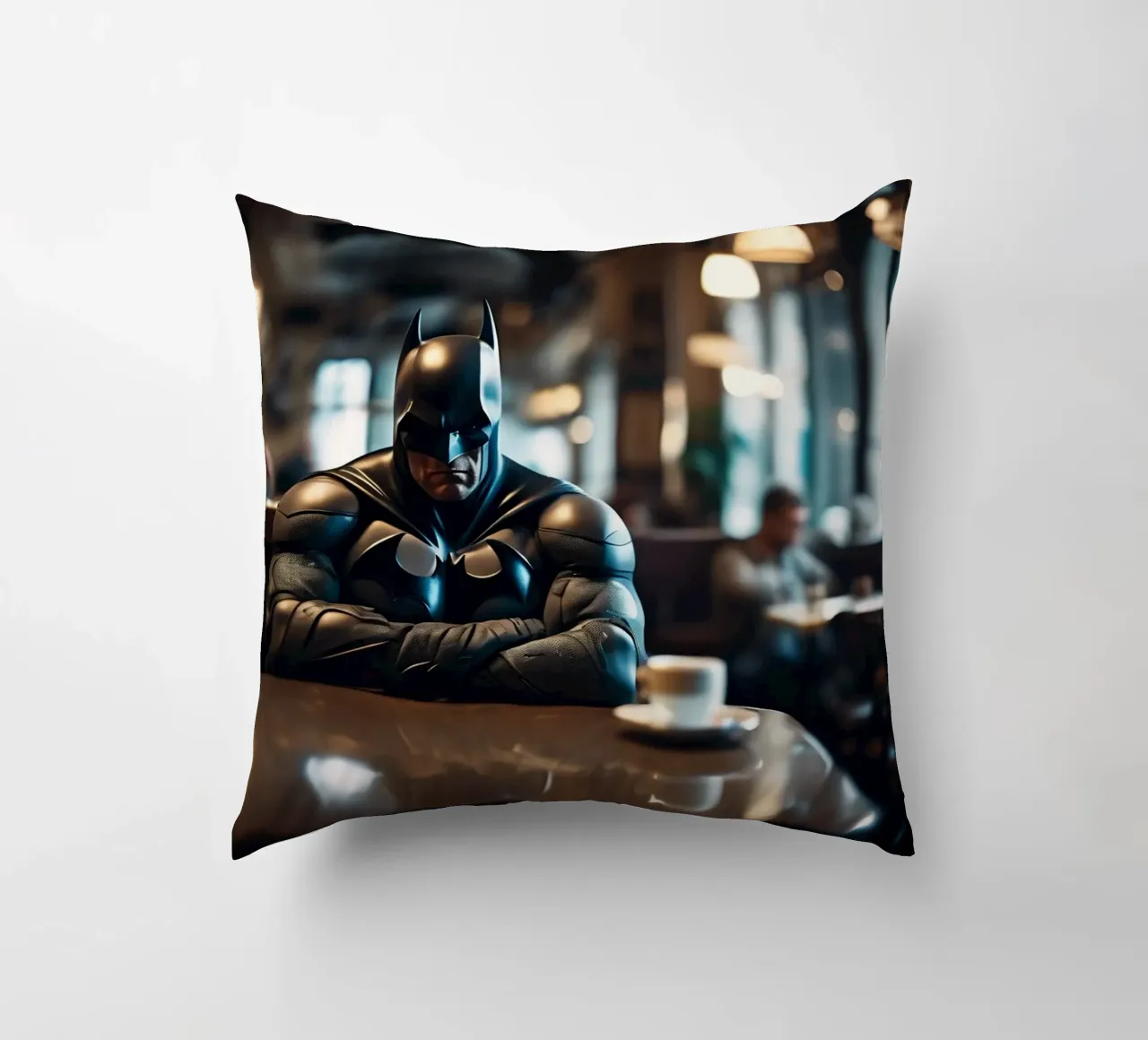 Grumpy Batman cuscino da Flo Klein