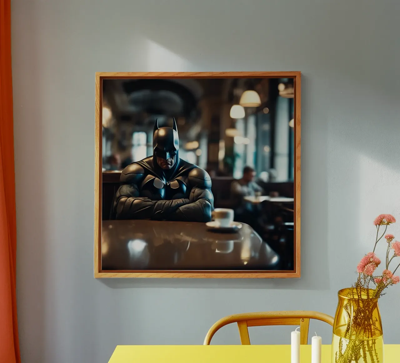 Grumpy Batman plexiglass da Flo Klein