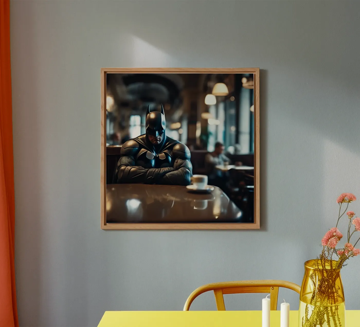 Grumpy Batman forex-plaat van Flo Klein Gallery