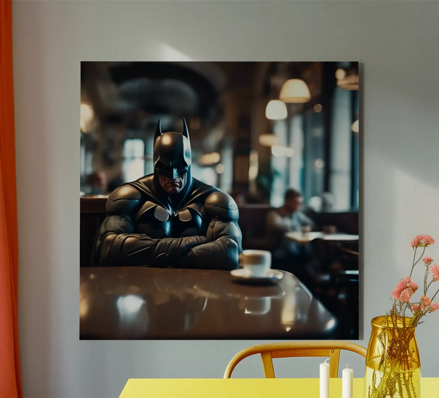 Grumpy Batman forex-plaat van Flo Klein Gallery