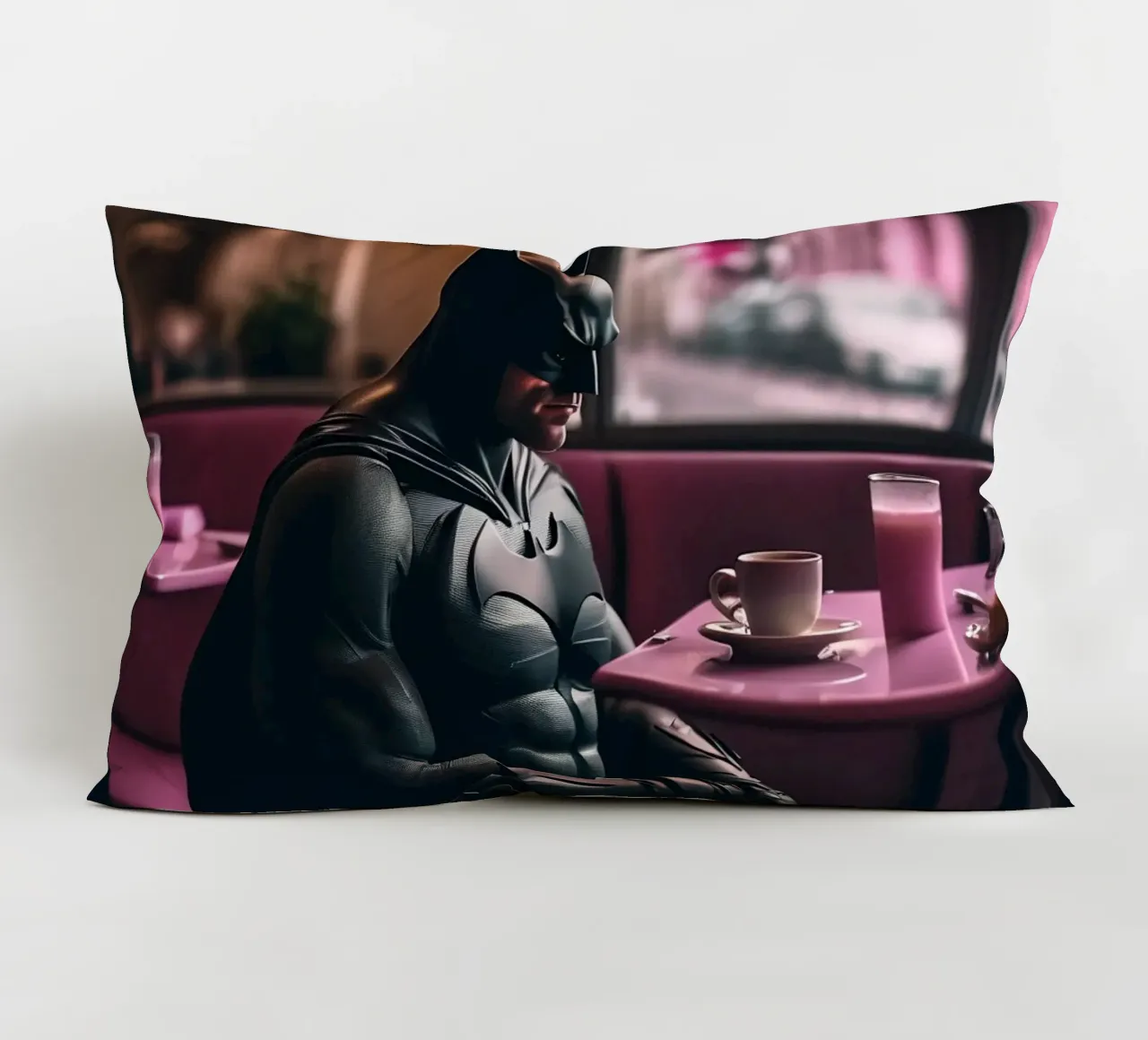 Batman in Paris cuscino da Flo Klein
