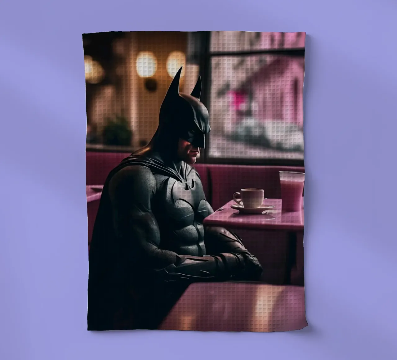 Batman in Paris canovaccio da cucina da Flo Klein