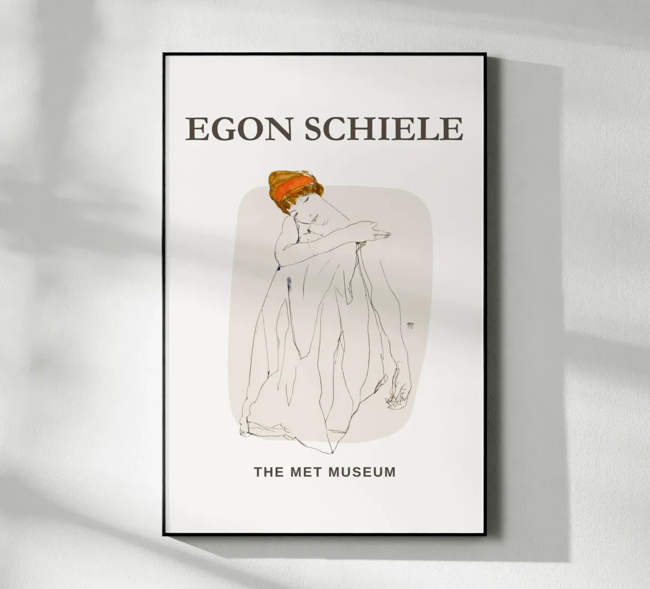 Dancer - Egon Schiele plexiglass da Second Canvas