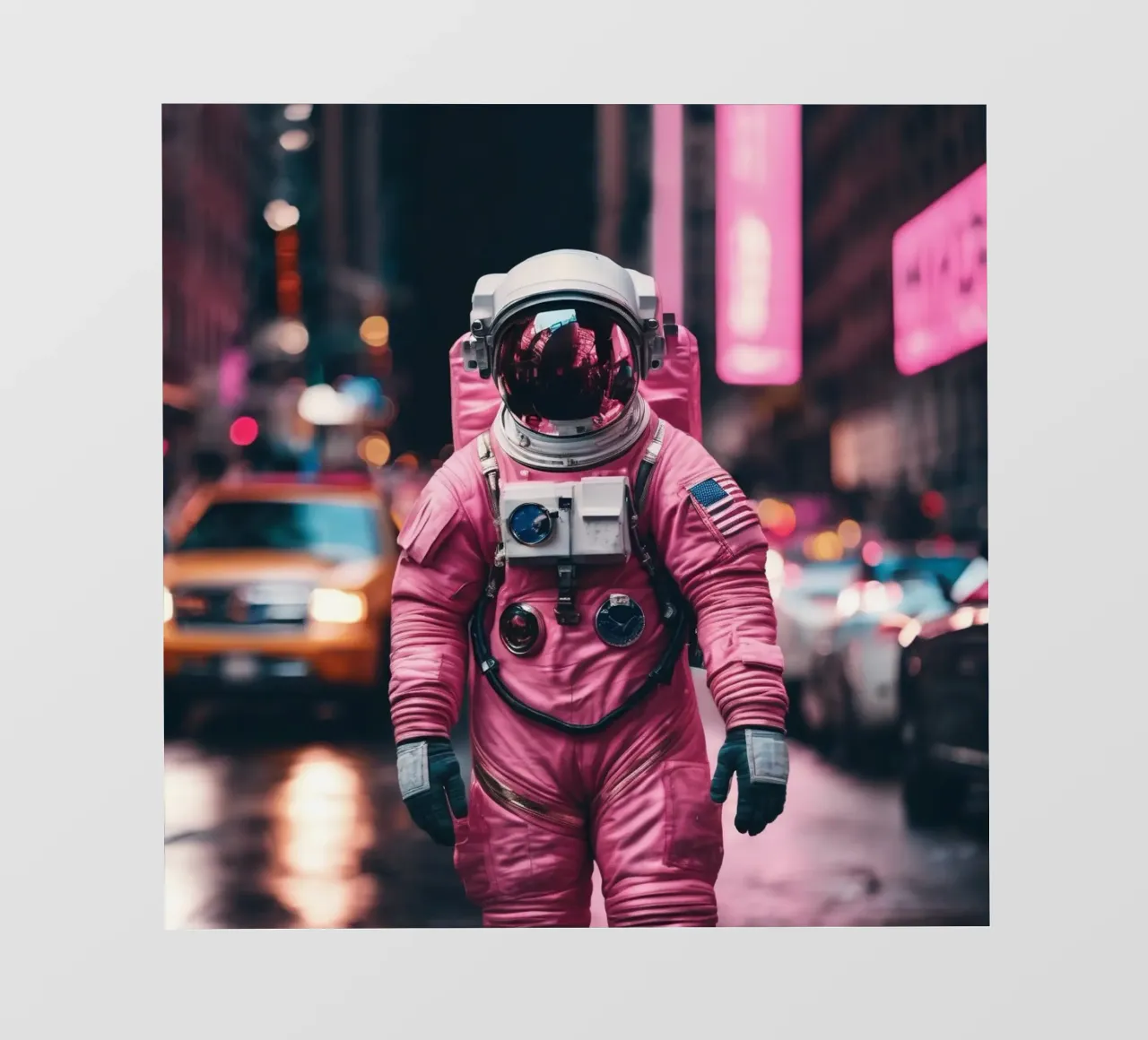 Alone in New York telo in pvc da Flo Klein