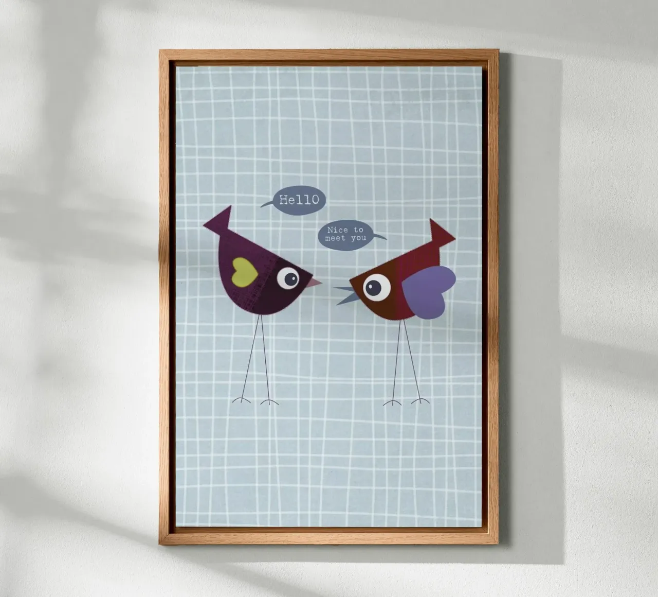 Hello nice to meet you bird alluminio dibond da JaySan Studio