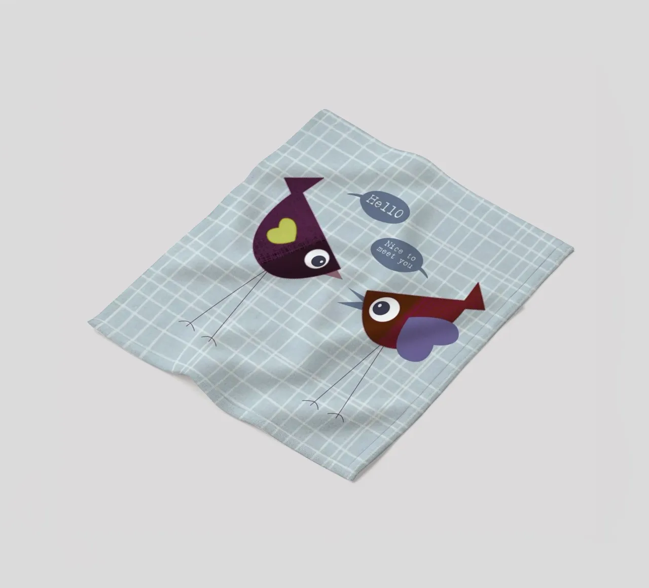 Hello nice to meet you bird coperta in pile da JaySan Studio