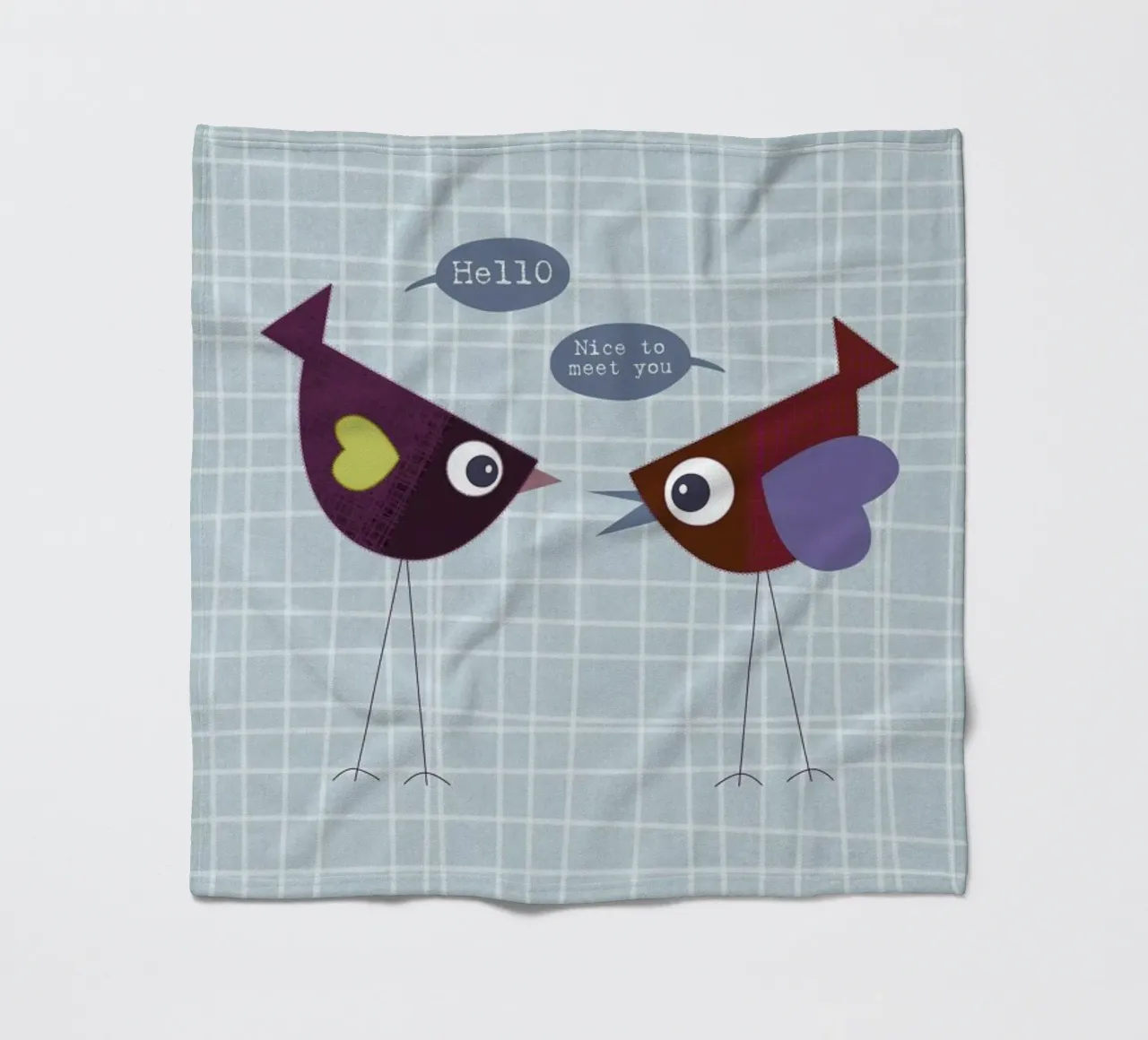Hello nice to meet you bird coperta in pile da JaySan Studio