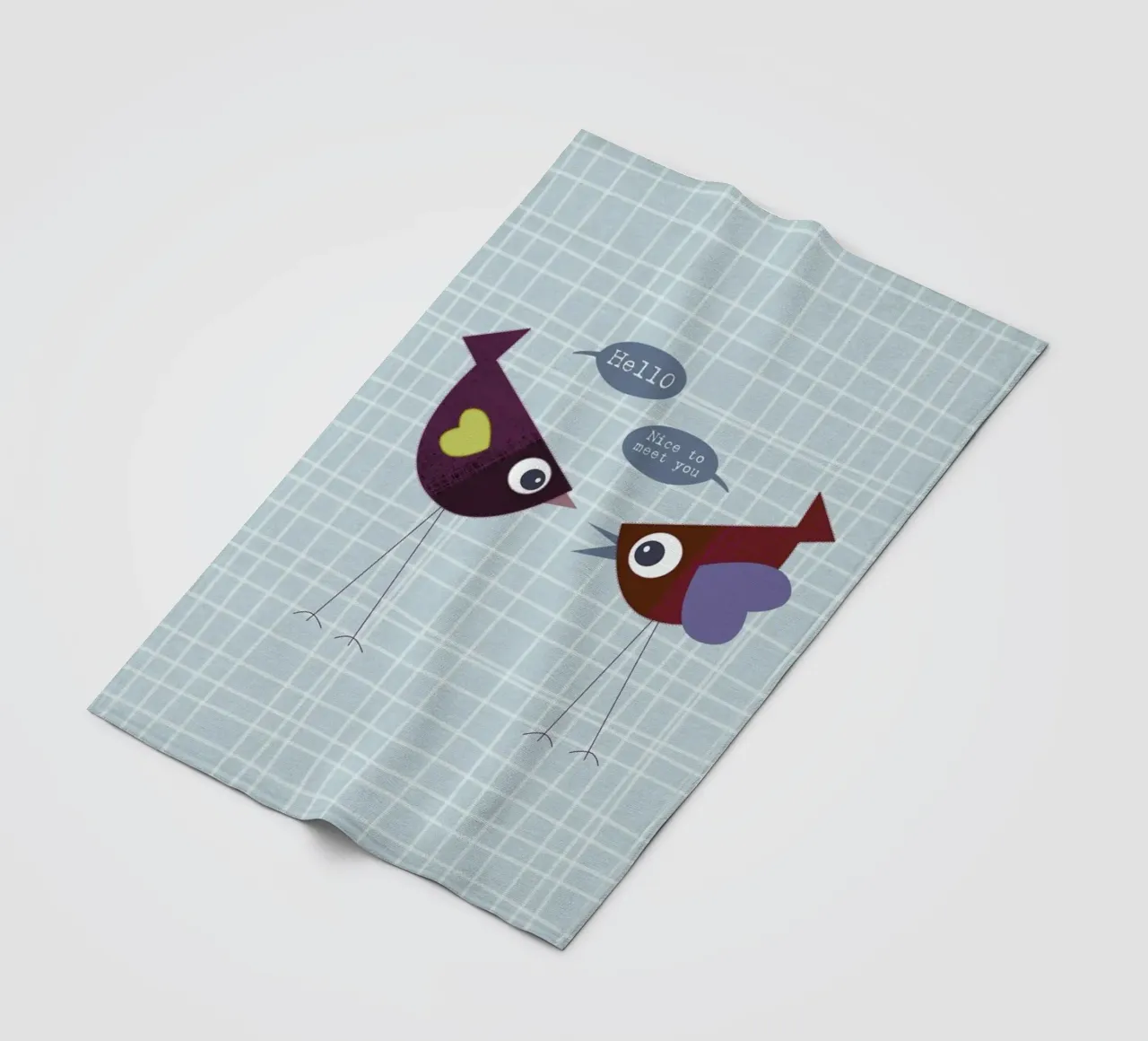 Hello nice to meet you bird coperta in pile da JaySan Studio