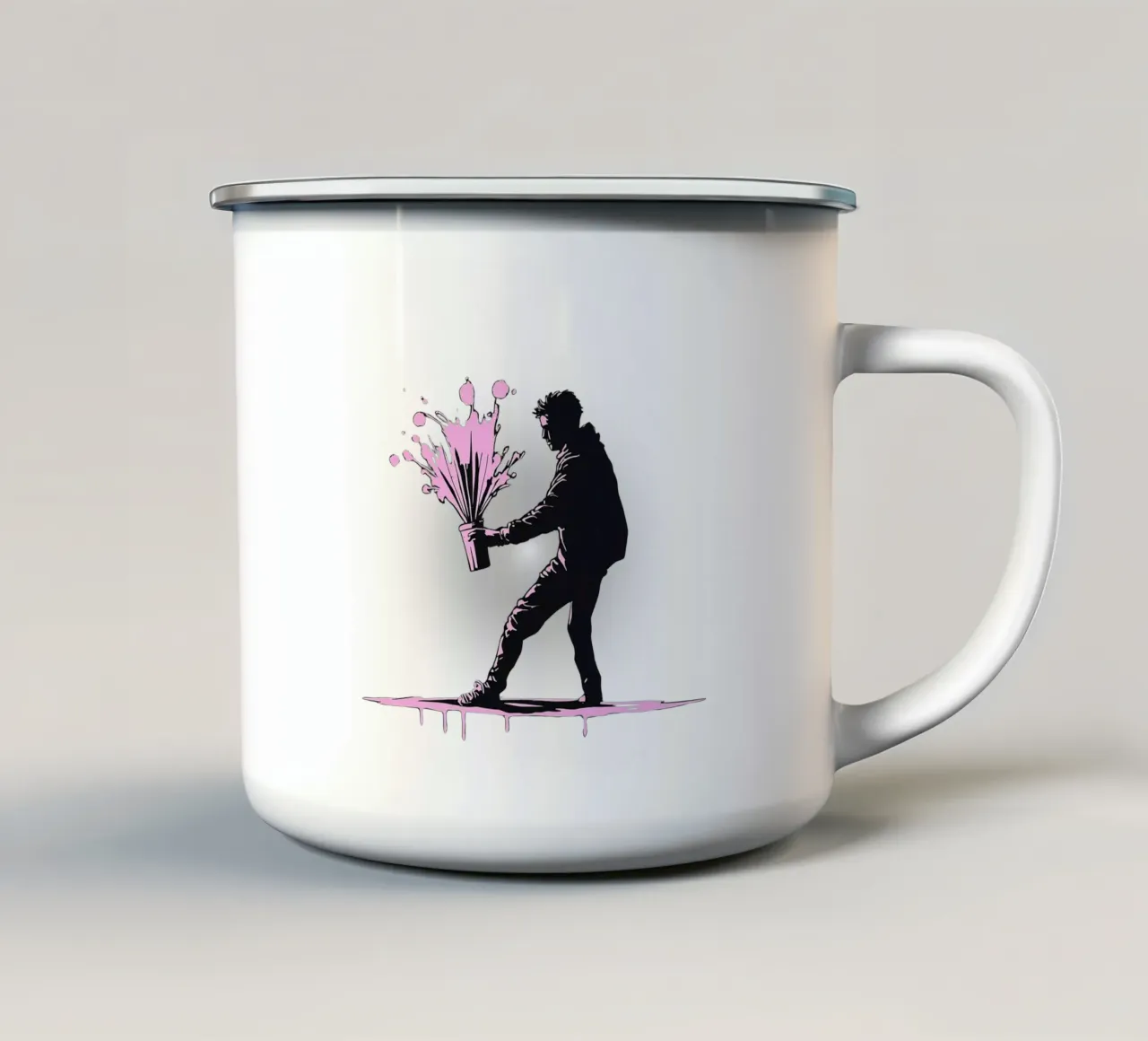 Farbexplosion tazza in smalto da Headless Monkeys