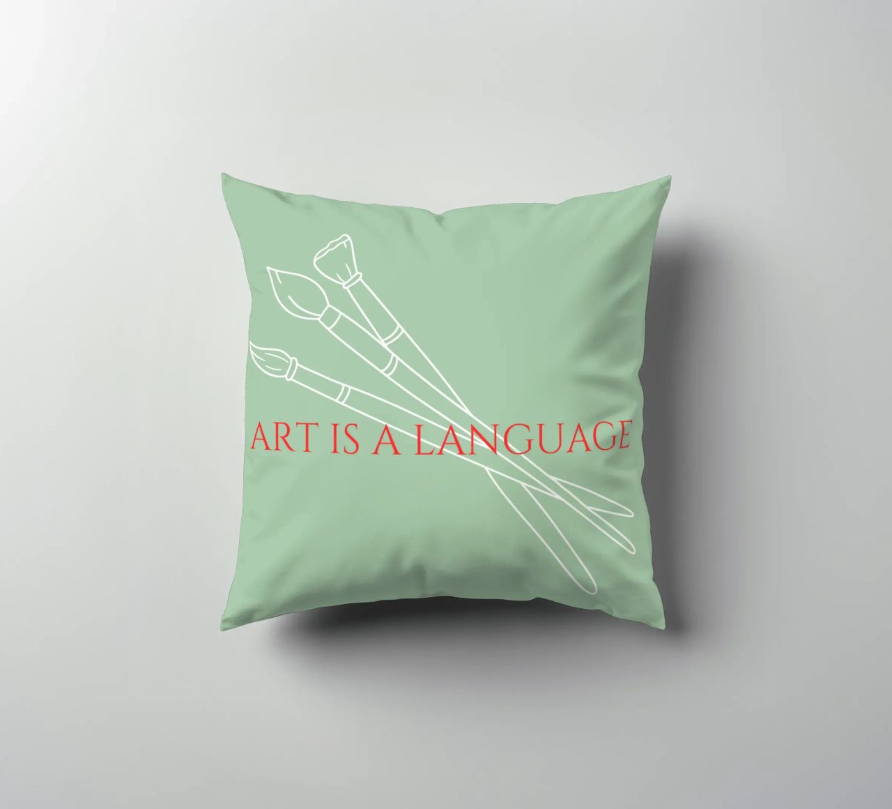 Art is a Language 2 cuscino da Headless Monkeys