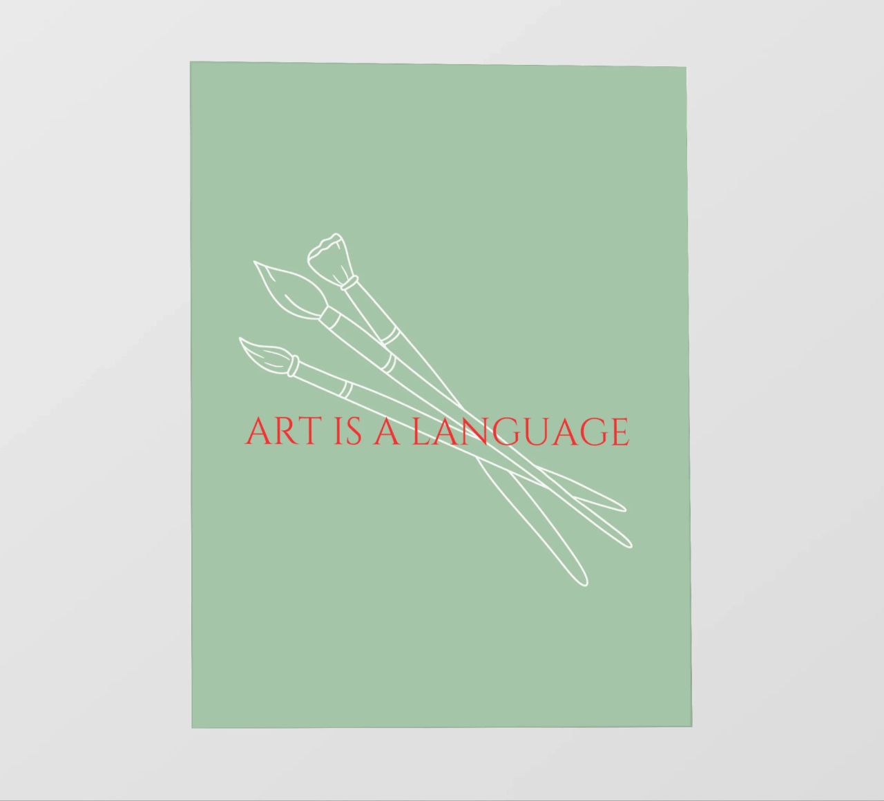 Art is a Language 2 pellicola backlit da Headless Monkeys