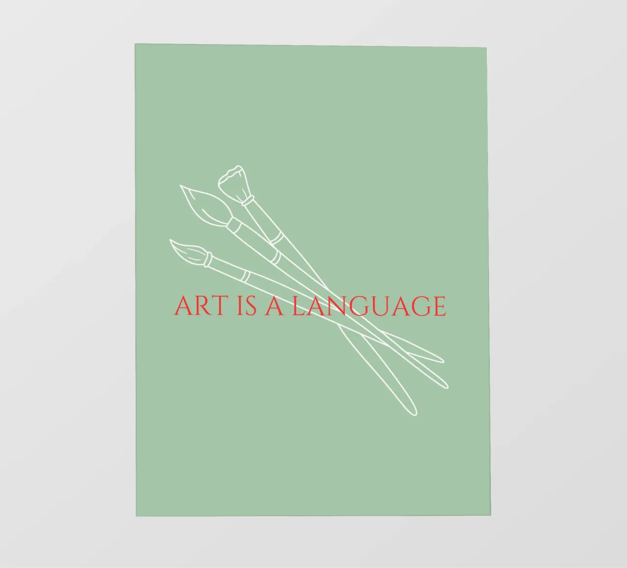 Art is a Language 2 PVC Plane von Headless Monkeys