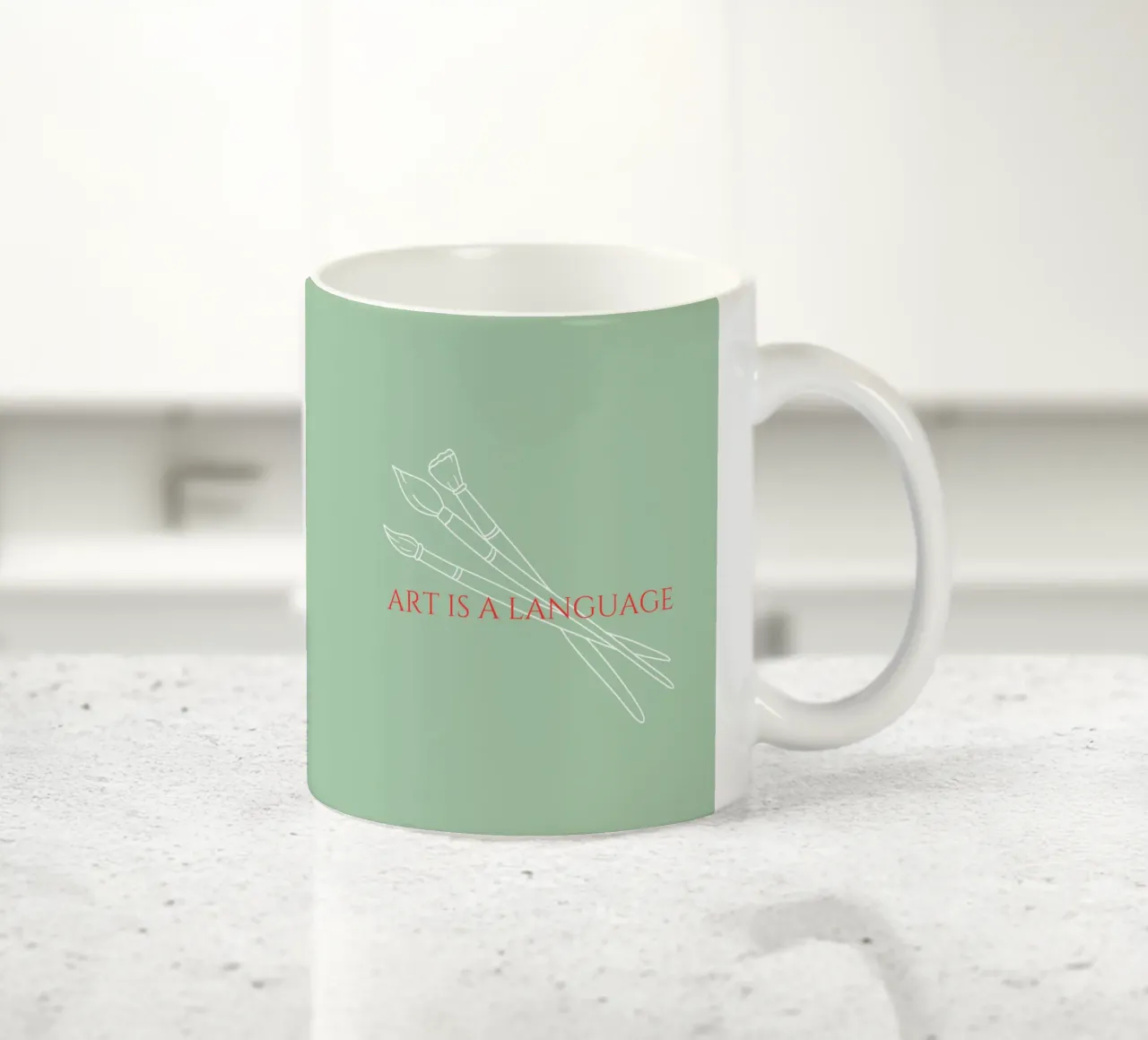 Art is a Language 2 mug en céramique de Headless Monkeys
