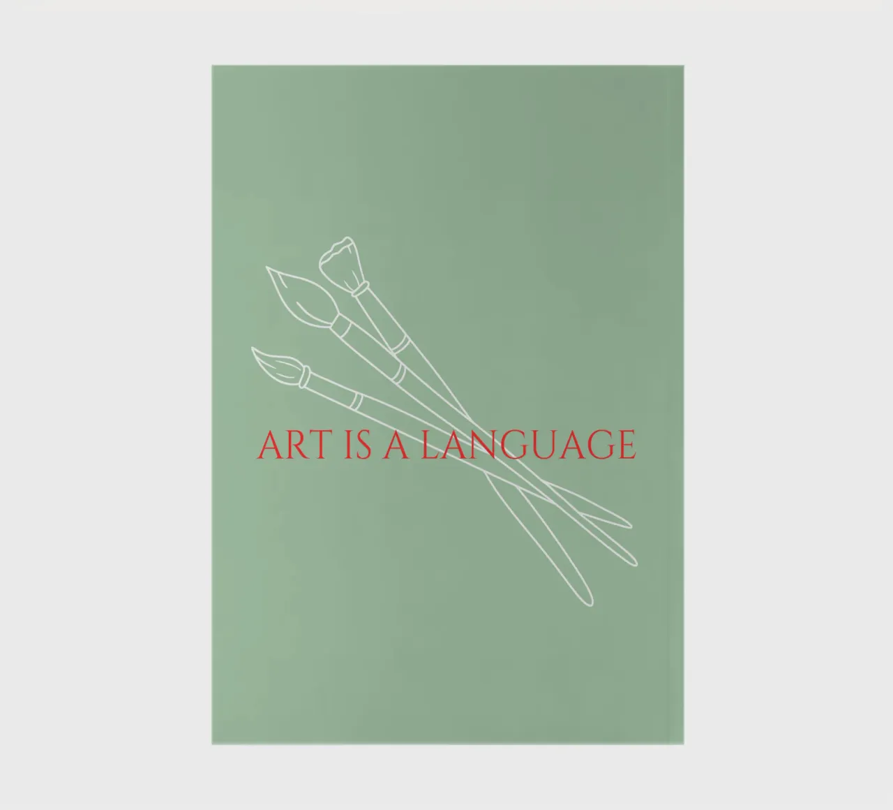 Art is a Language 2 Notizbuch von Headless Monkeys