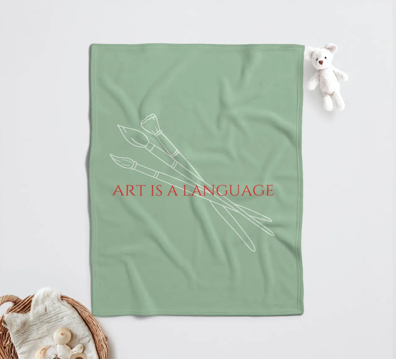 Art is a Language 2 manta de franela de Headless Monkeys