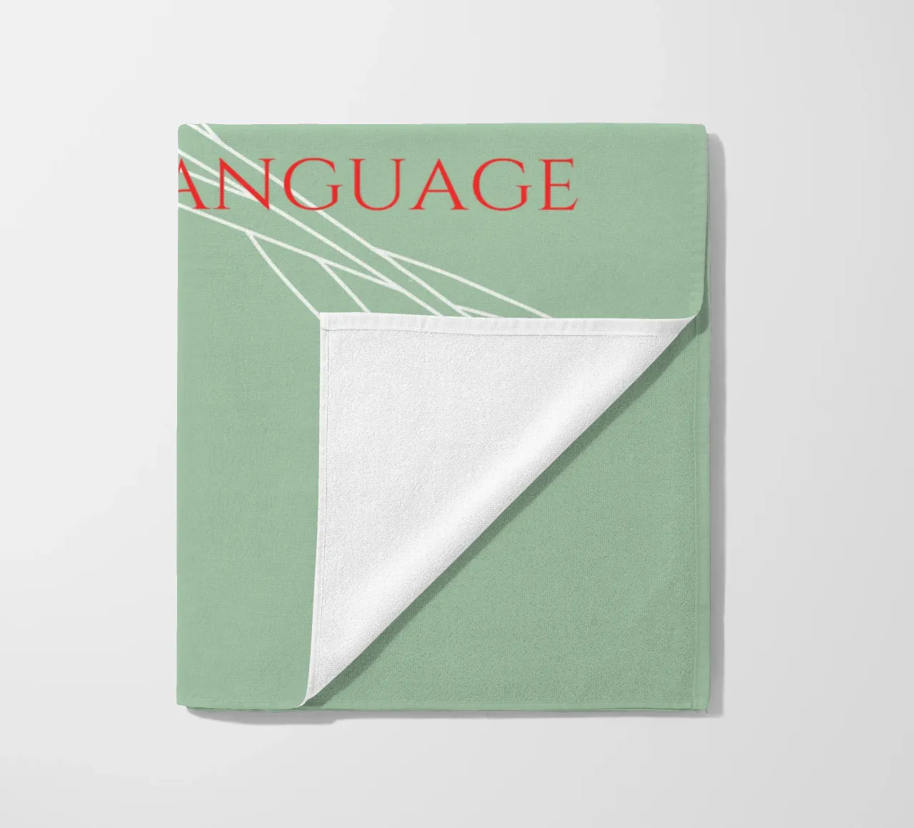 Art is a Language 2 beach towel by Headless Monkeys
