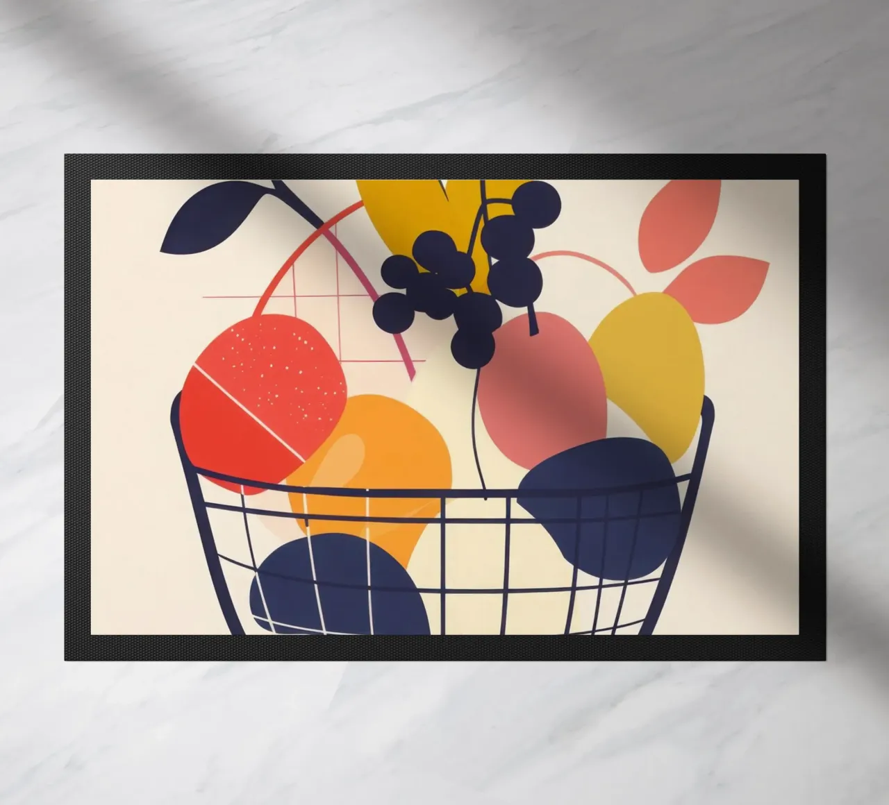Esplosione fruttata moderna zerbino da Pop and Fruits - Affiches & posters