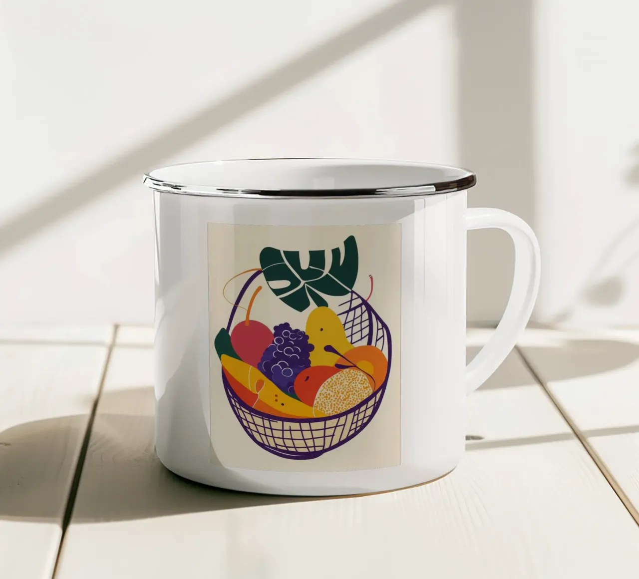 Vibrante giungla fruttata tazza in smalto da Pop and Fruits - Affiches & posters