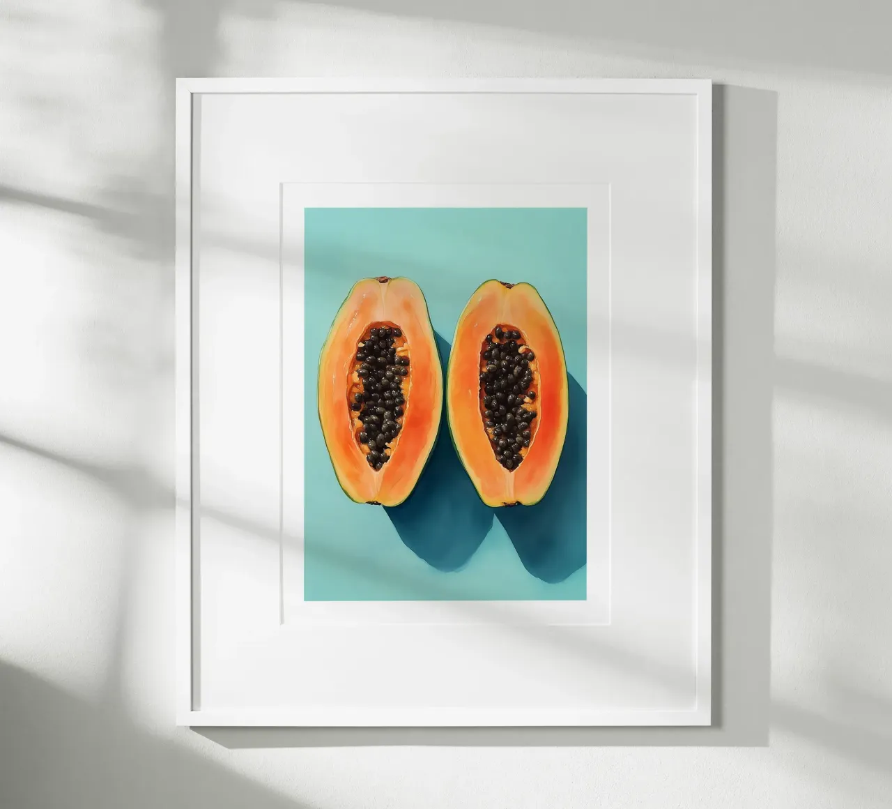 Papaya tagliata a metà poster da Spice & Style