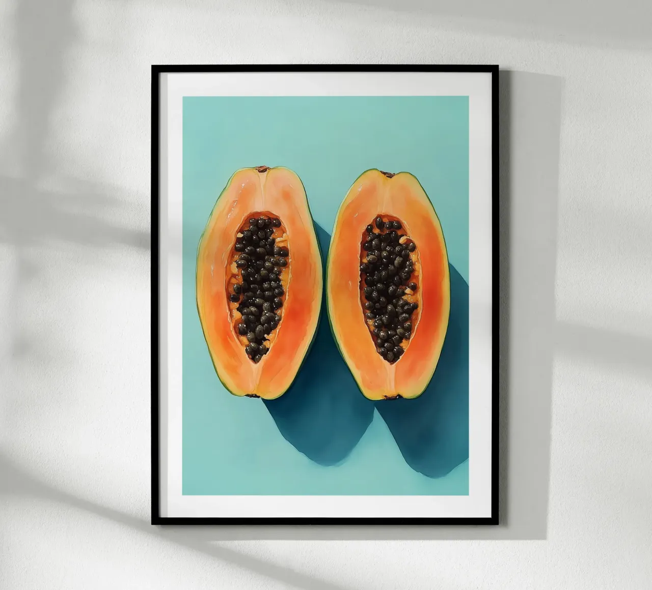 Papaya tagliata a metà poster da Spice & Style
