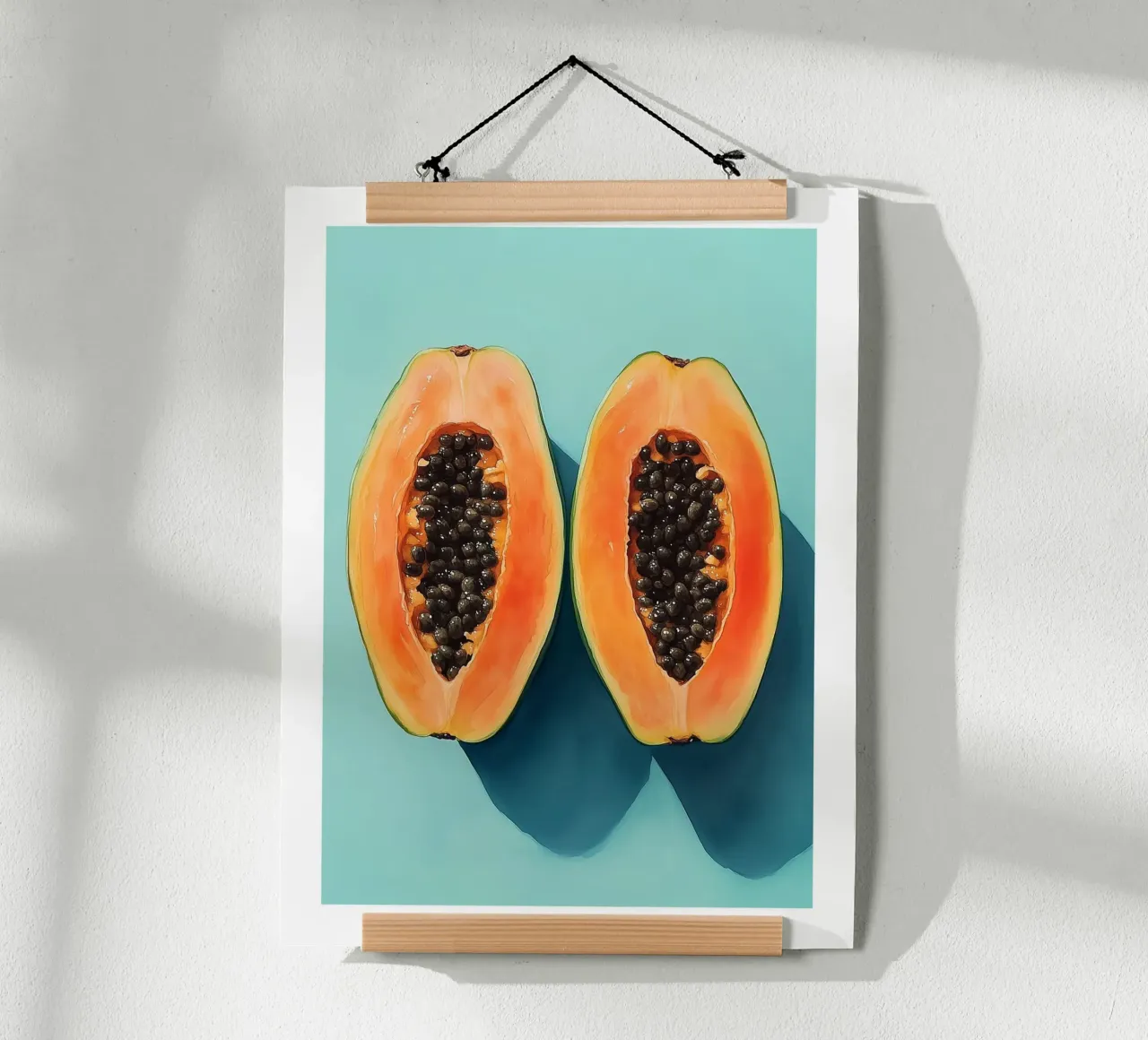 Papaya tagliata a metà poster da Spice & Style