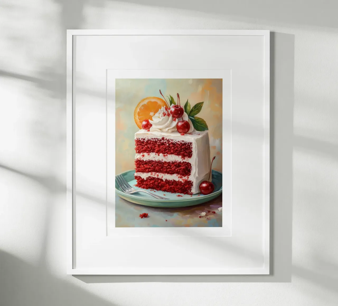 Torta Red Velvet poster con telaio in plastica da Spice & Style