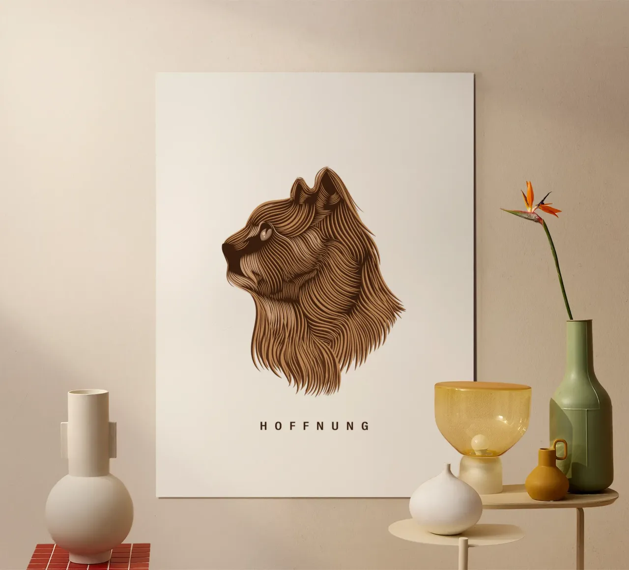 La speranza nella natura poster con telaio in plastica da Gift For You