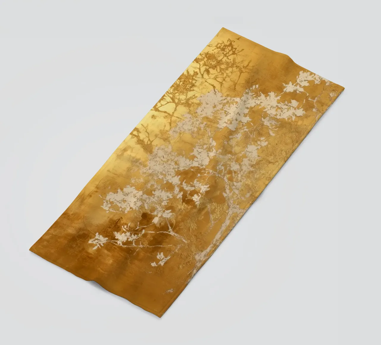 Albero artistico bianco e oro telo mare da Justyna Jaszke JBJart