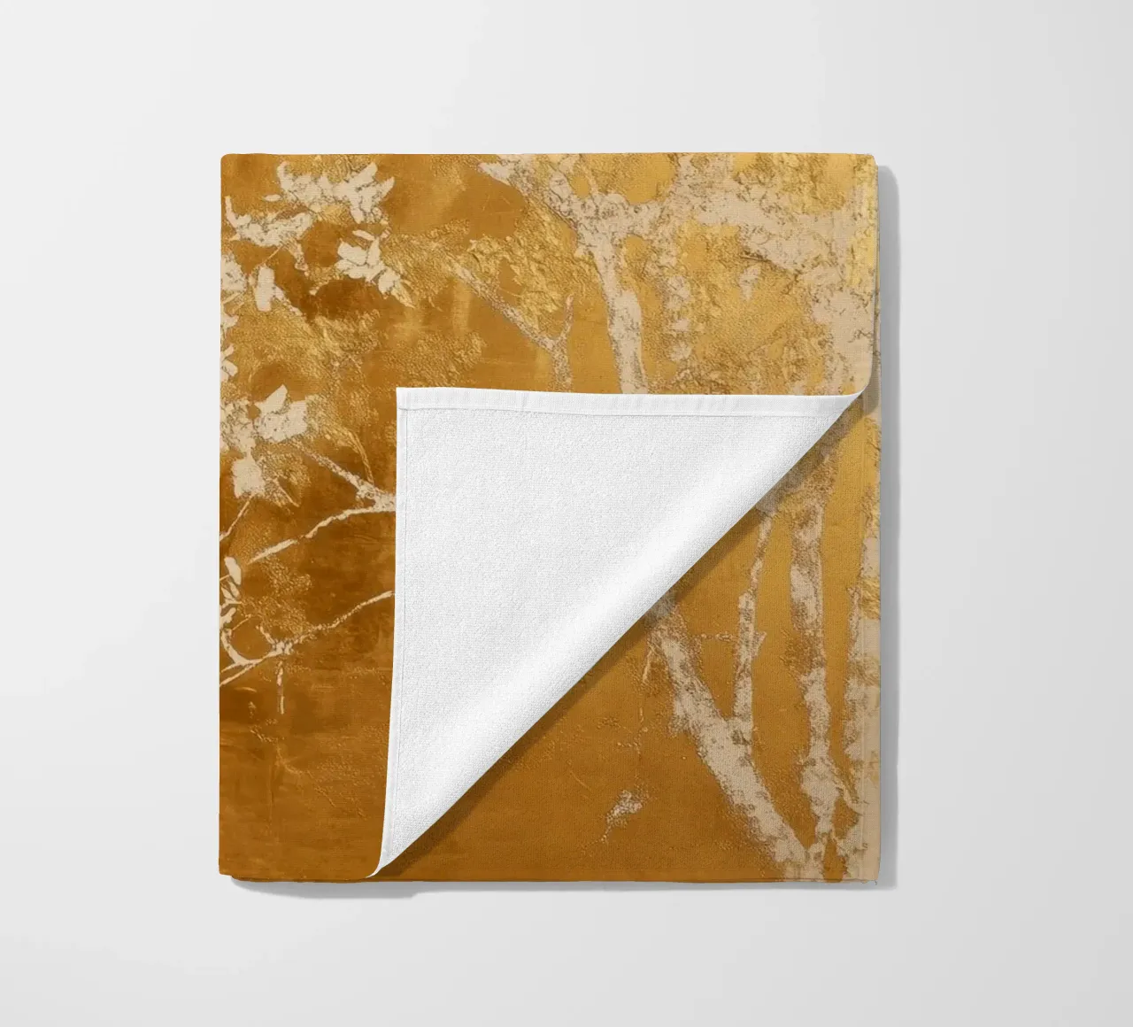 Albero artistico bianco e oro telo mare da Justyna Jaszke JBJart